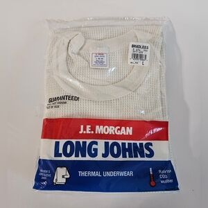Vintage J.E. Morgan Long Johns Men Thermal  Shirt  L 42 44 USA New Dead Stock